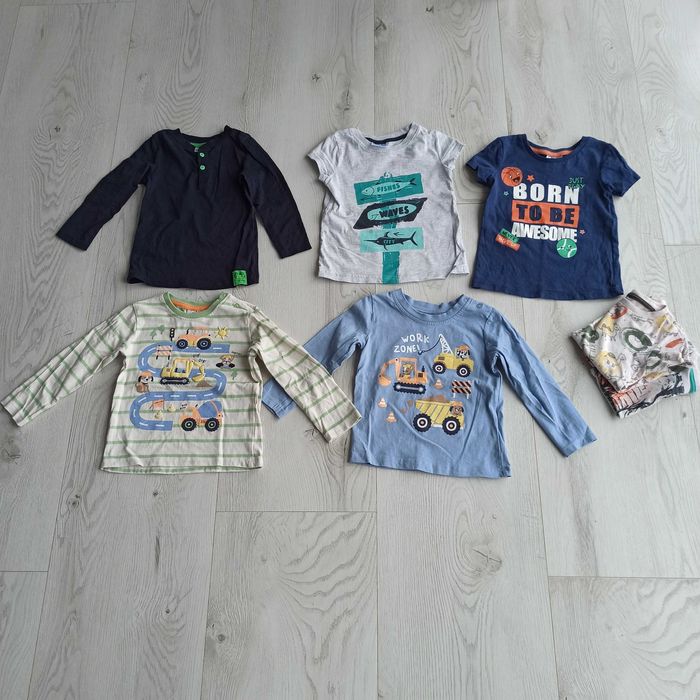 paka ubrań rozmiar 86 aż 7 sztuk zadbane