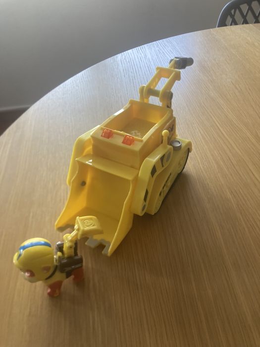Rubble and truck