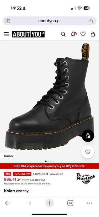 DR. MARTENS Jadon III Pisa Platform Buty Glany Martensy