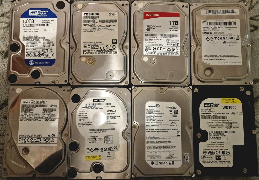 Жёсткий диск HDD 1тб 500гб 320 250