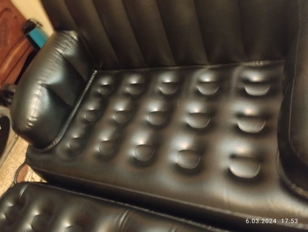 Materac dwuosobowy sofa pompowana