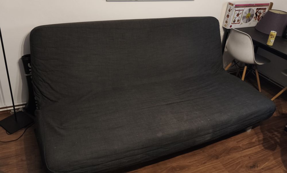 Kanapa rozkładana sofa trzyosobowa łóżko Beddinge Ikea