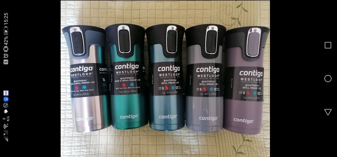 Термокружка Contigo Snapseal  та Autoseal оригинал, 473 мл