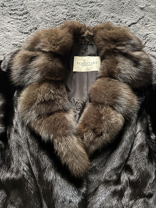 Норкова шуба з соболем автоледі