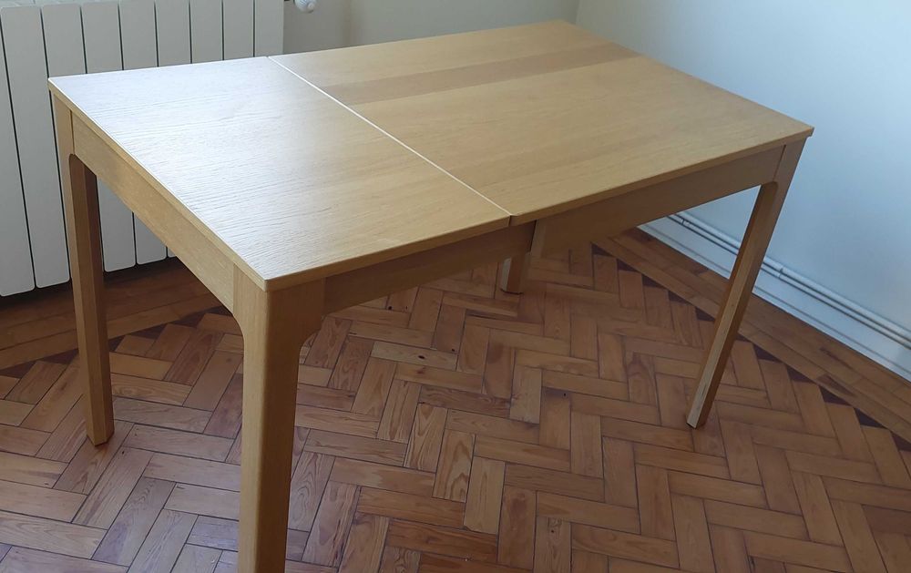Mesa de jantar extensível Ekdalen Ikea carvalho  70cm X 80/120