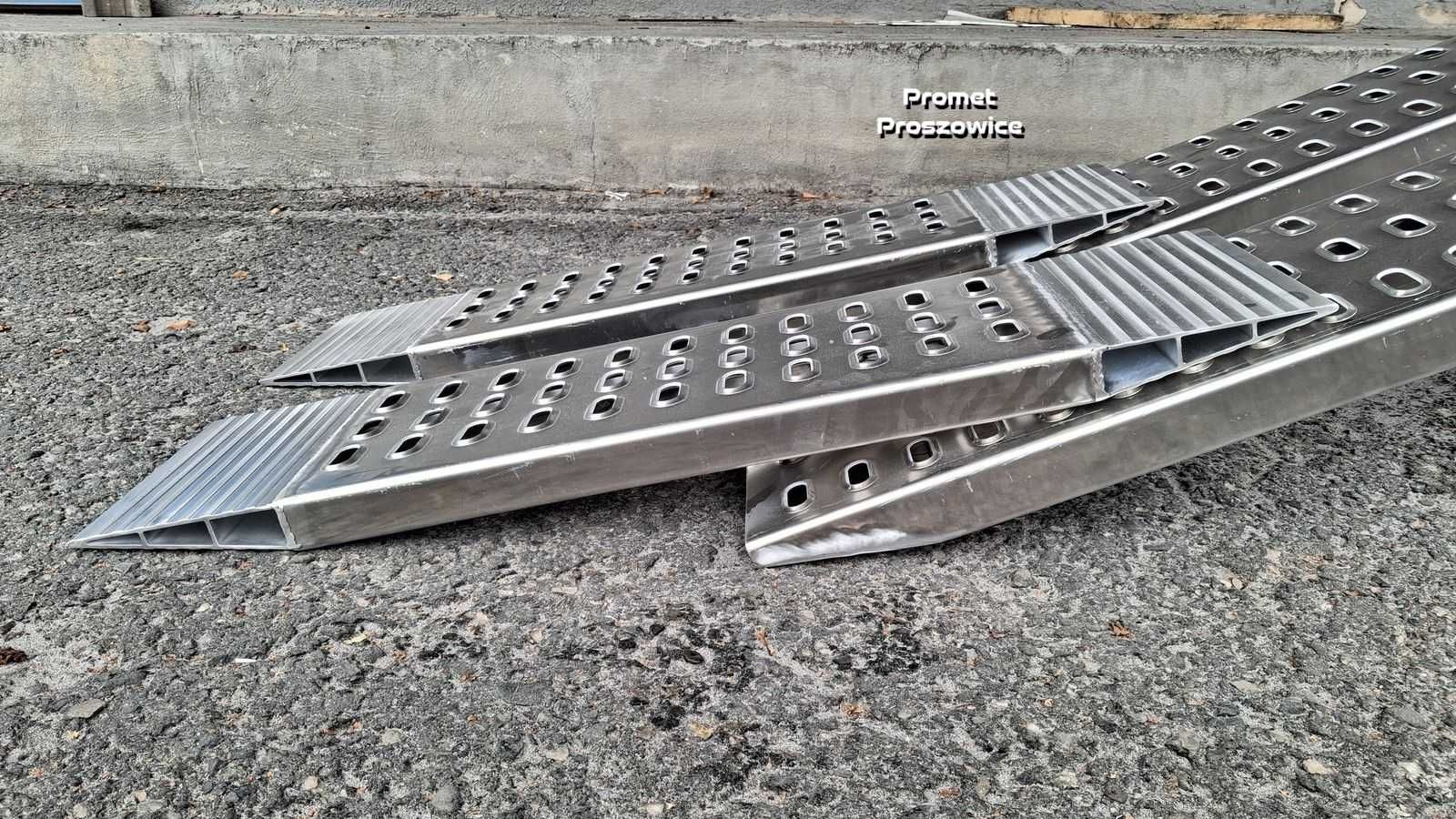 Najazdy Aluminiowe Przejazdowe 113cm Przedłużki 2,5T. Podjazdy Laweta
