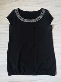 Czarna damska bluzka z krótkim rękawem ORSAY rozmiar XS