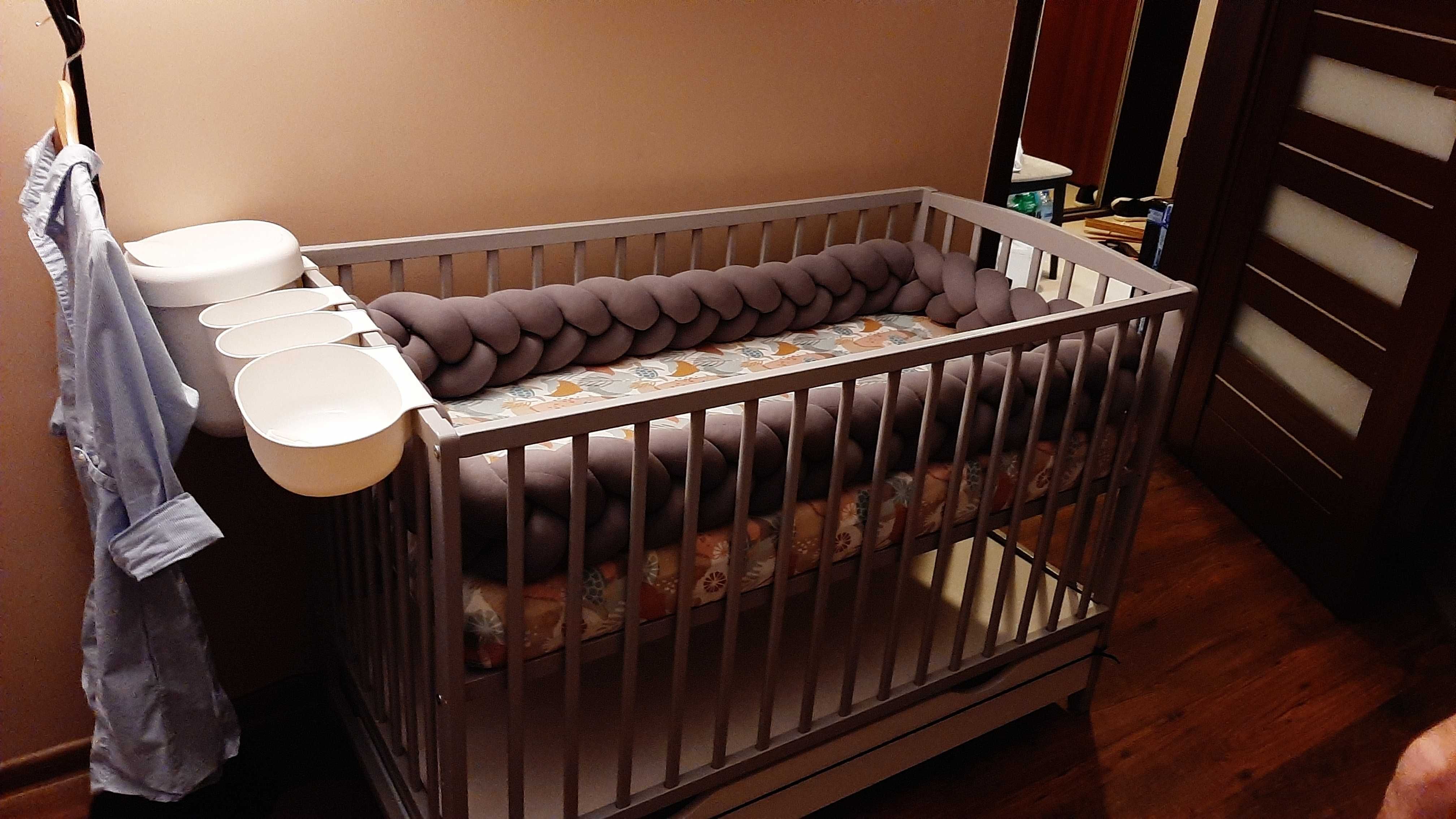 Łóżeczko niemowlęce 120x60 + materac High Quality