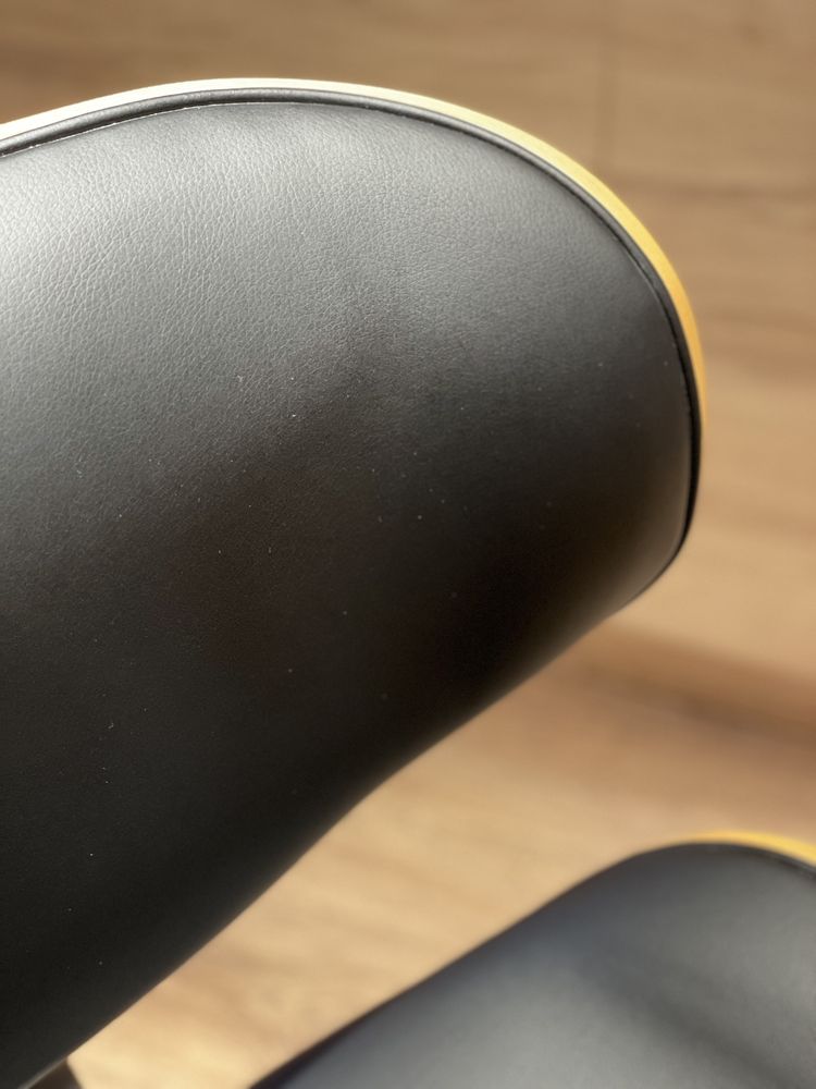 Krzesło Ample Dąb tapicerowane drewniane designerskie okrągłe nogi