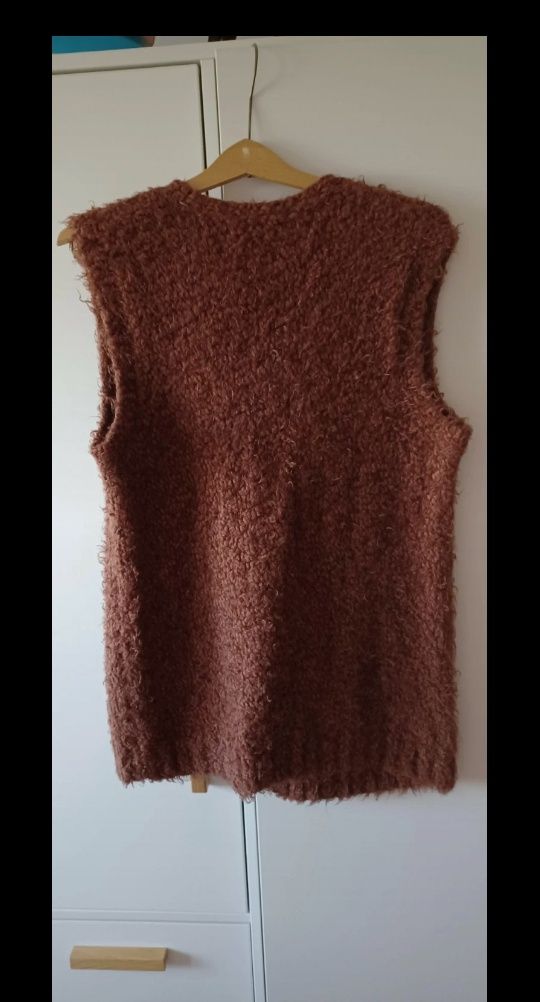 Kamizelka extra miękka ciepła merino XL