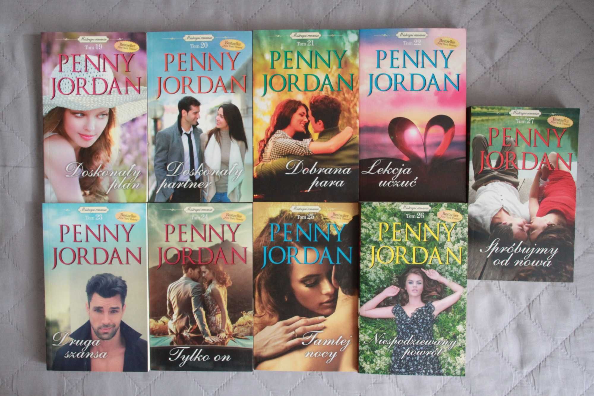 Penny Jordan, 9 tomów z serii Mistrzyni romansu