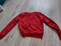 Czerwony sweter H&M rozmiar S
