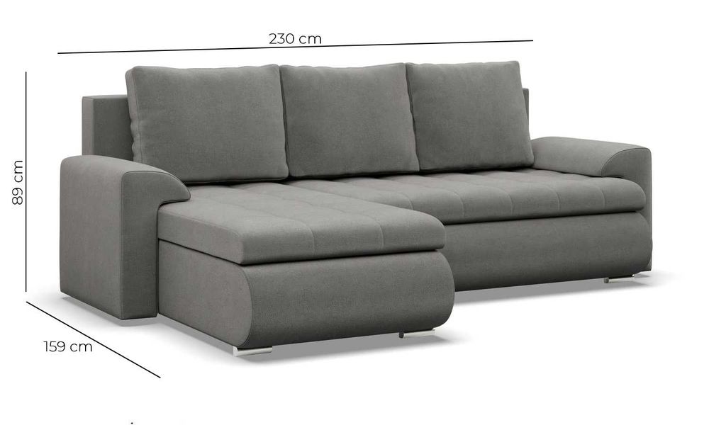 Narożnik z Funkcją Spania Foresta 5 kolorów WYSYŁKA CAŁA POLSKA