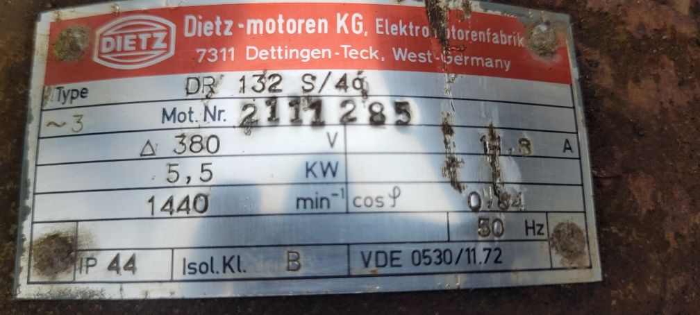 Piec wentylator promieniowy 5,5kW Rako suszarni wentylacji