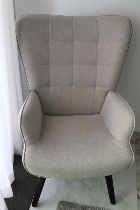 Cadeirão Confortável Cinza - Usado em Bom Estado