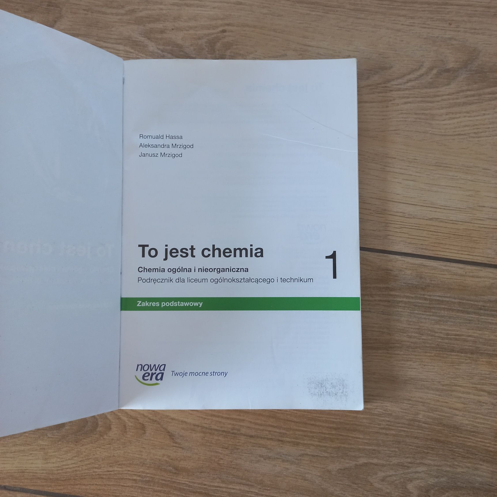 To jest chemia 1. Podręcznik. Zakres podstawowy. Nowa era.