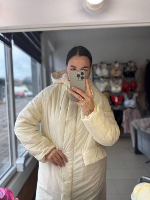 Пуховик довгий  теплий