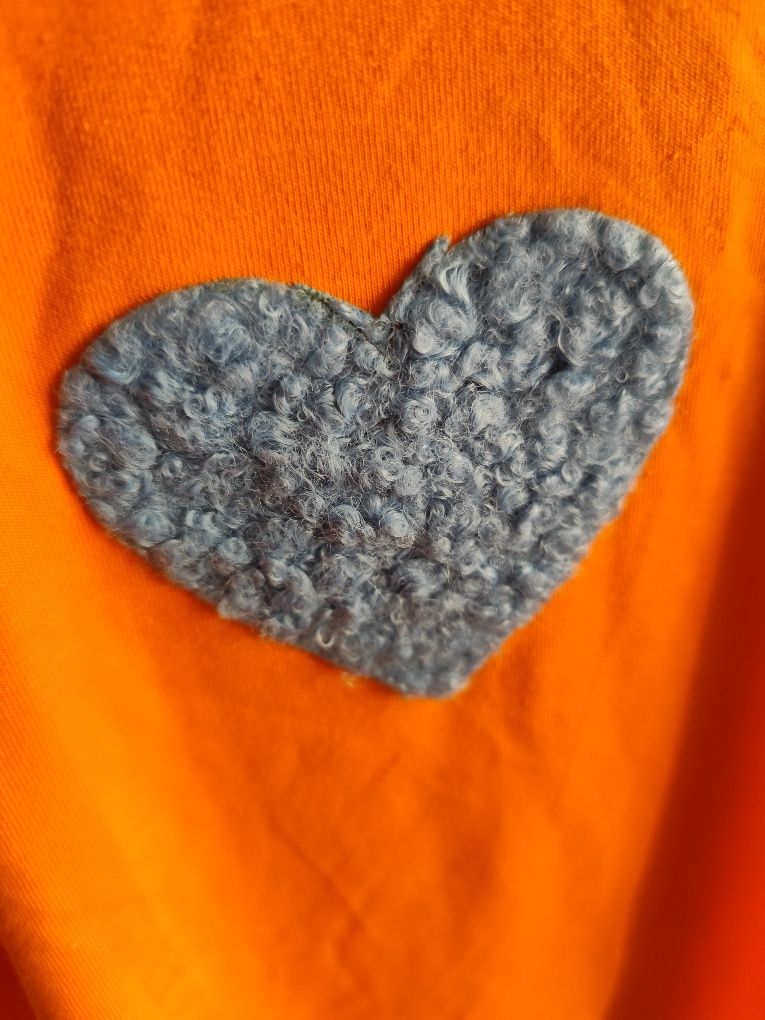 Bluzka serce pomarańczowy kolor m