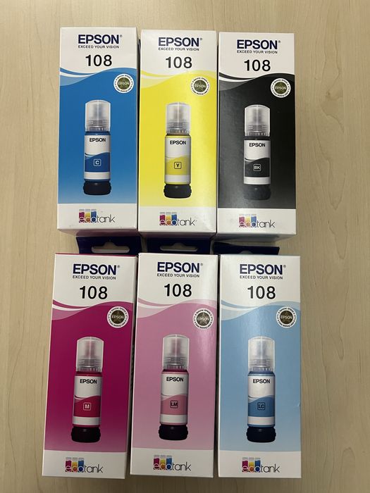 Набір оригінальних чорнил Epson 108