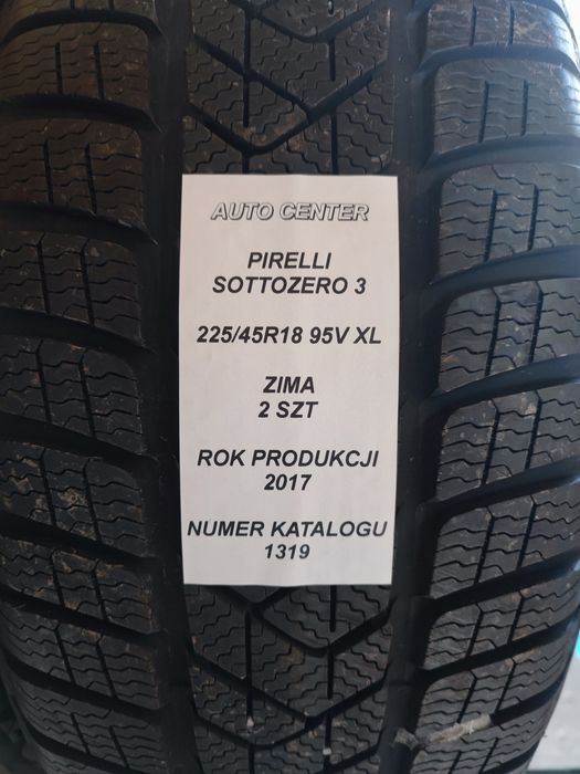 Opony zimowe 225/45R18 95V XL Pirelli SottoZero 3 | 2 sztuki