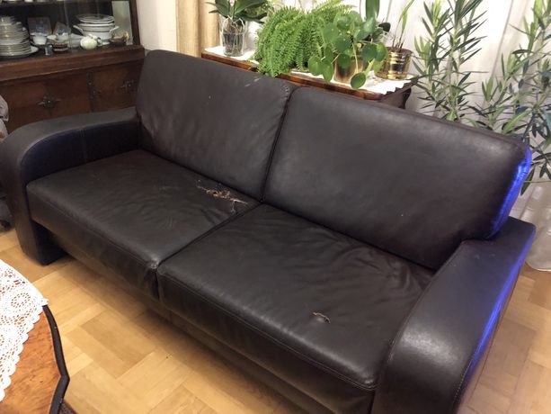 Skórzana sofa 180 cm Almi Decor, okazja