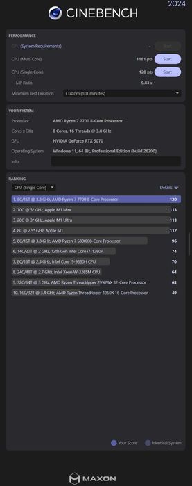 NOVO- Ryzen 7700/5070 Asus Prime/32GB Klev/1TB P41 Platinum/850WATX3.0