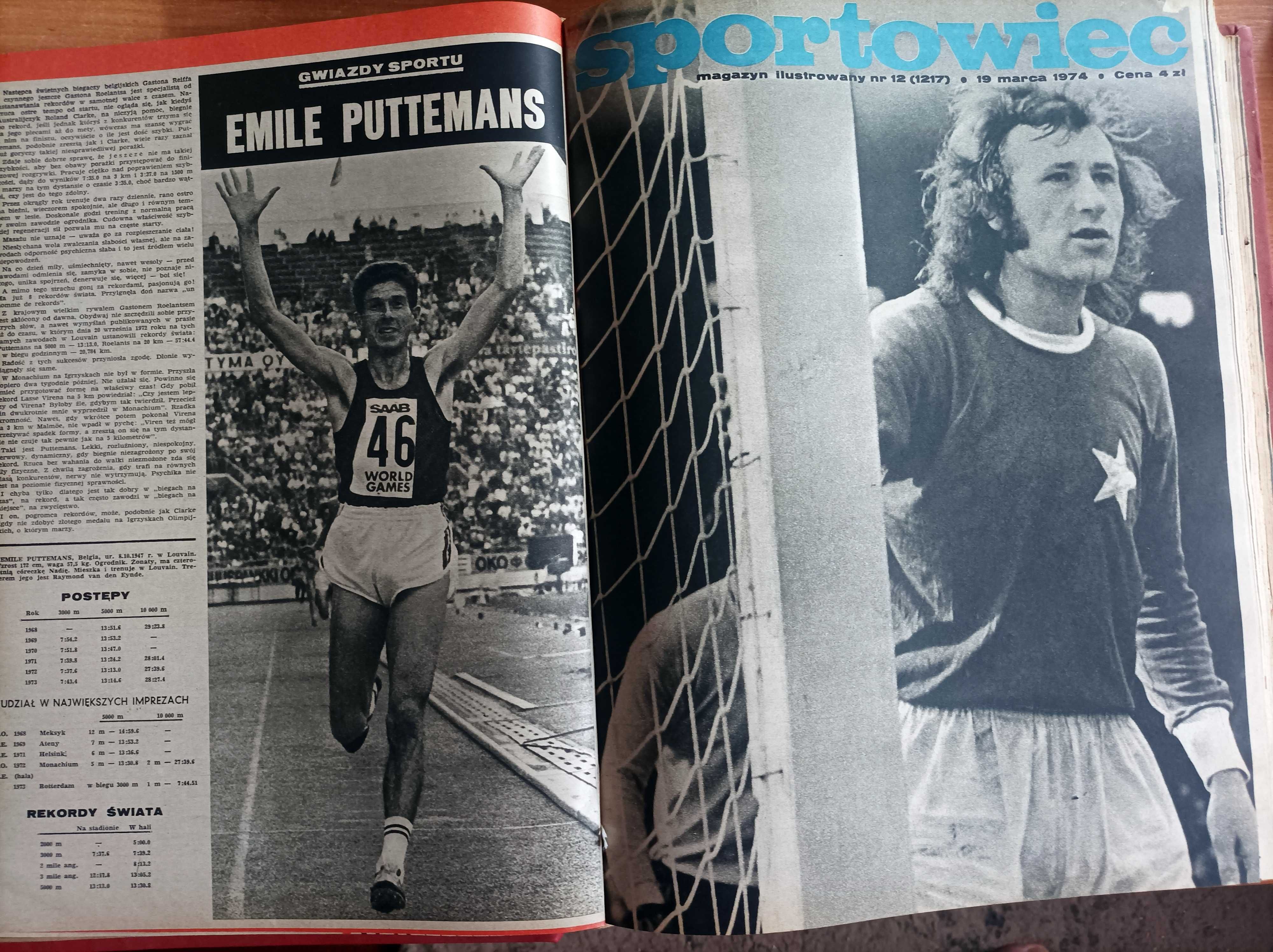 Tygodnik "Sportowiec" - rocznik 1974