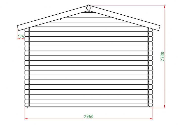 OD RĘKI Domek 2,9x2,9 3x3 narzędziowy drewniany ogrodowy świerk