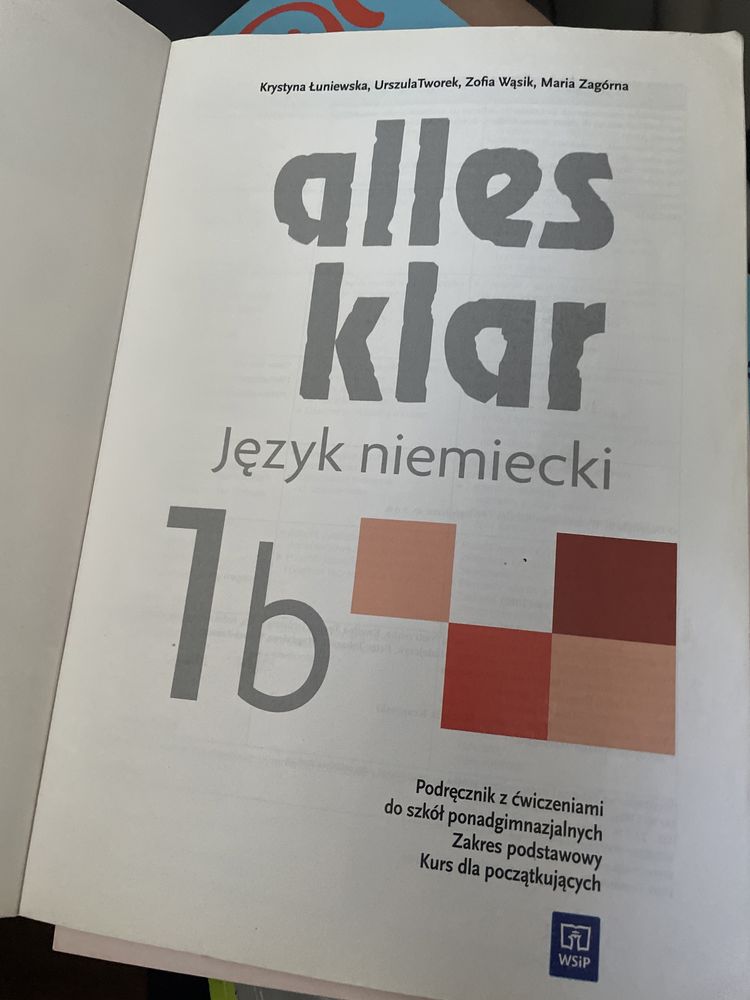 Podrecznik jezyk niemiecki Alles Klar