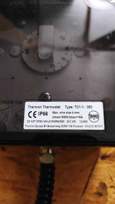 Termostat z kapilarą type: TC1-1-060 Thermon