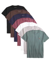 Koszulki męskie 7-PAK zestaw koszulek premium Abercrombie & Fitch L