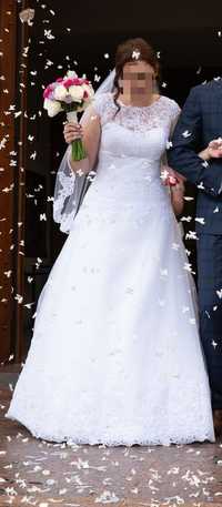 Biała suknia ślubna księżniczka