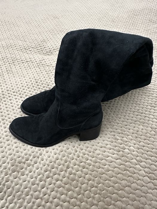 Сапоги ботфорты замш 37р