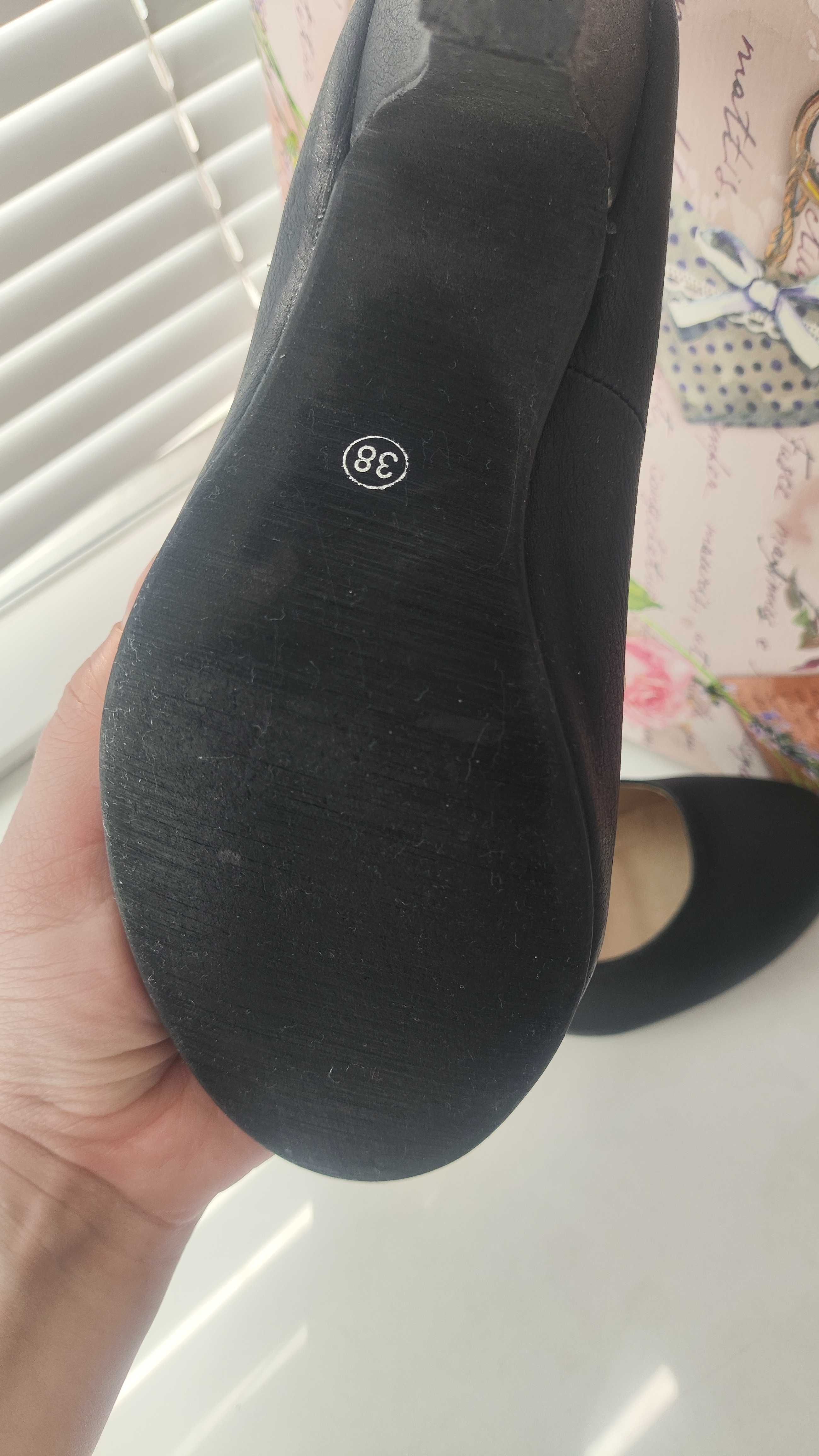 Туфлі 38 розміру чорні