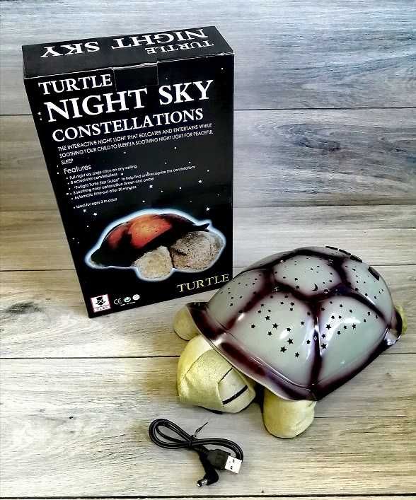 Lampka twilight turtle led żółw konstelacje gwiazdozbiór