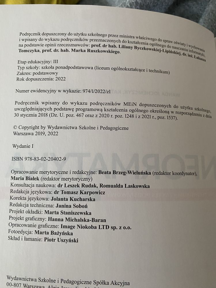 Informatyka klasa 1
