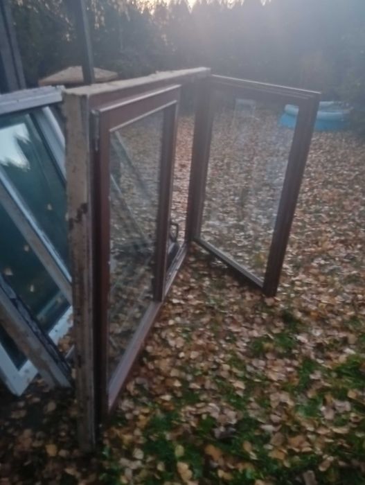 Okna z odzysku 201 /136 drewniane