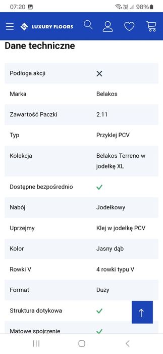 Panele winylowe na klej