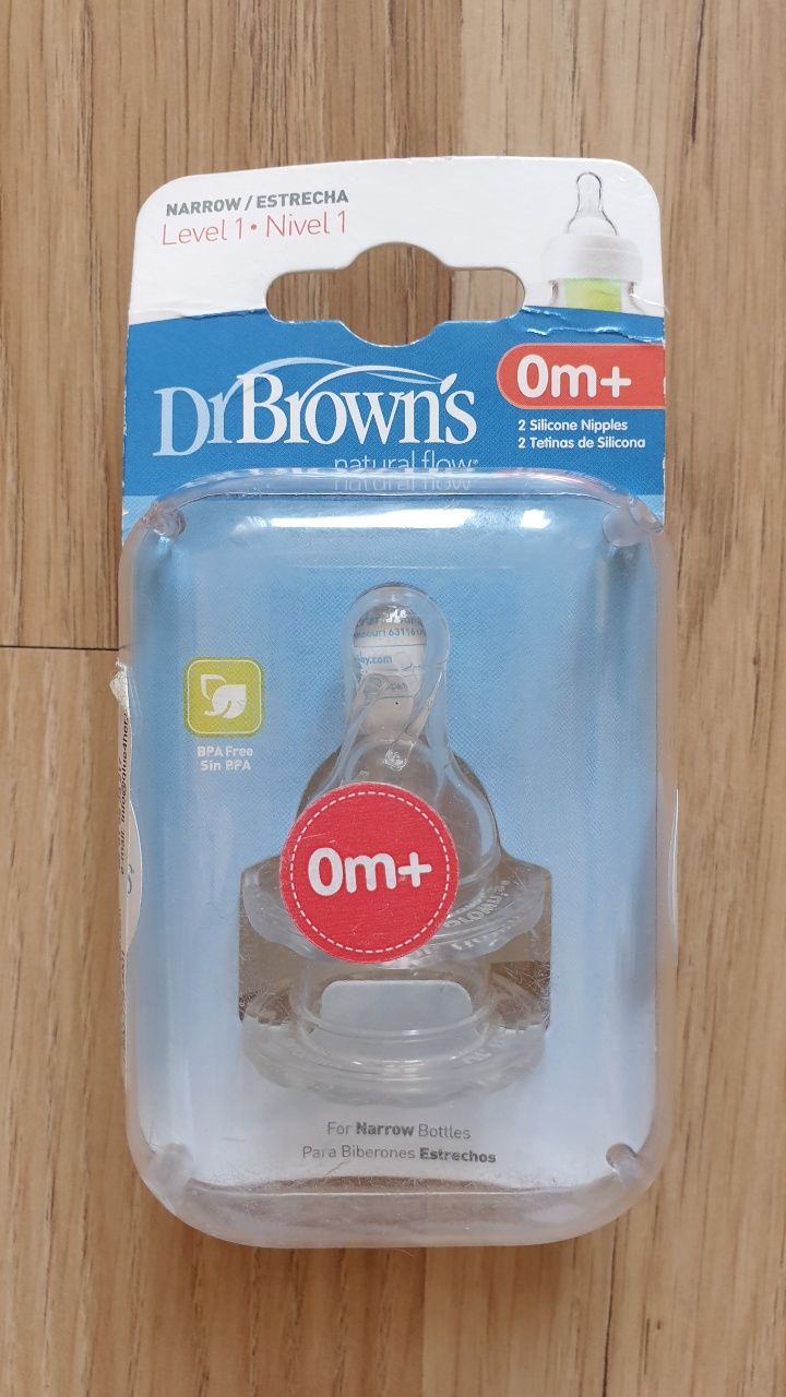 Dr browns smoczek do butelki wąskiej 0m+ standard typu Avent Lovi Canp