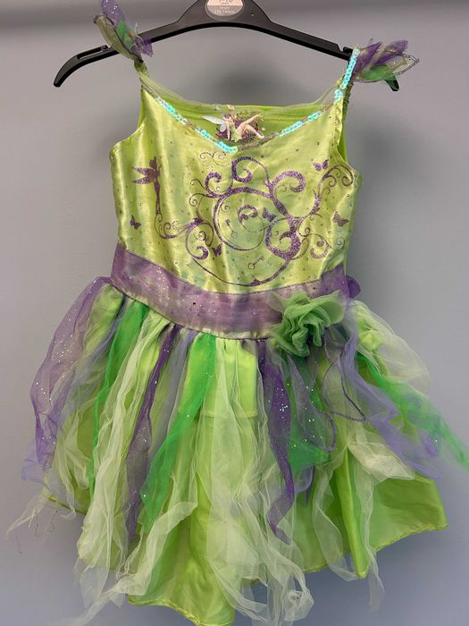 Strój przebranie wróżka dzwoneczek 5/6 lat