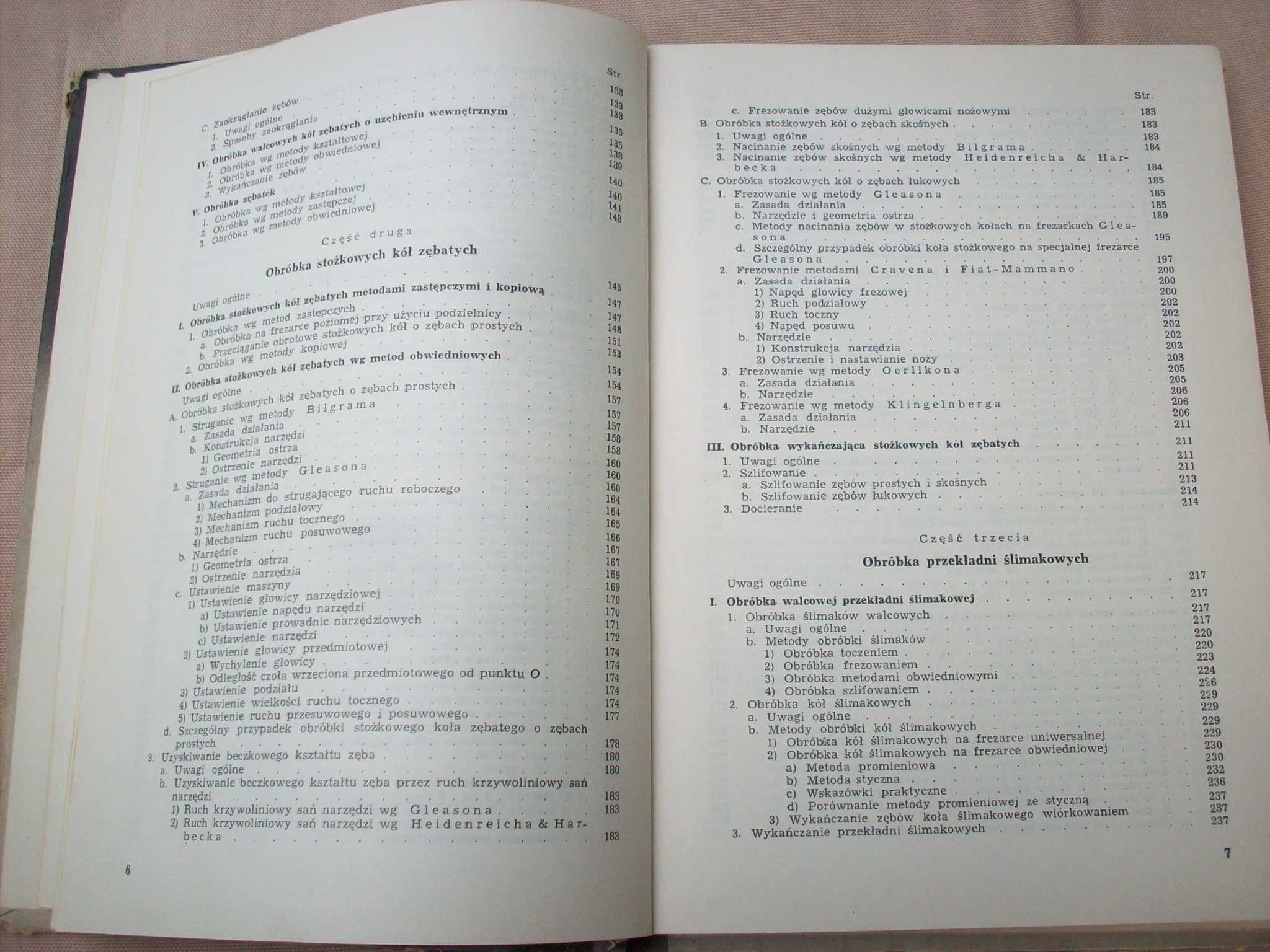 Koła zębate, tom 2, wykonanie i montaż, K.Ochęduszko, 1955.