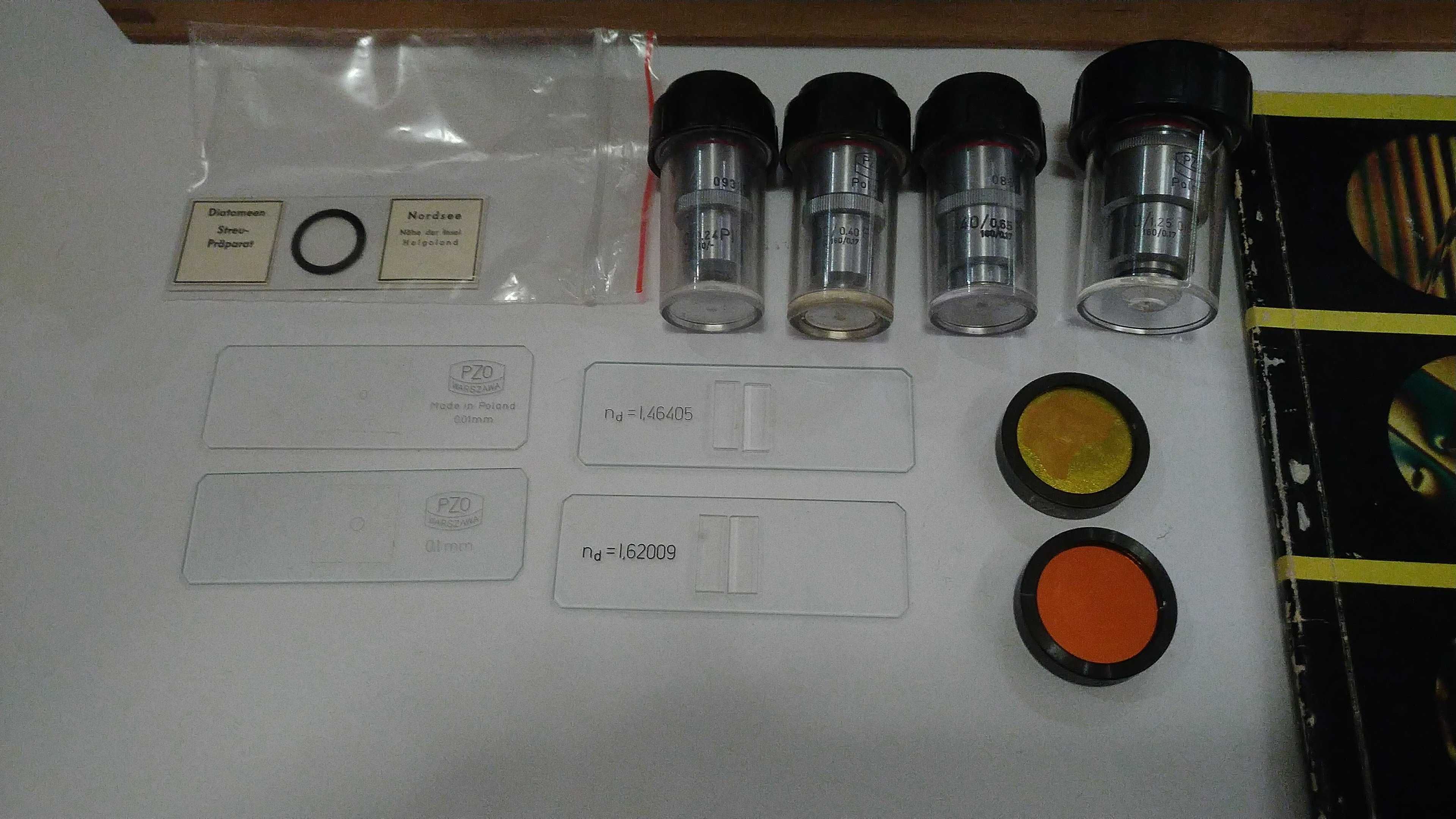 Kontrast interferencyjny do mikroskopu PZO MPI3 Nomarski DIC, dodatki.