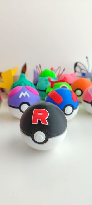 TeamRocket pokeball pokemon 3d