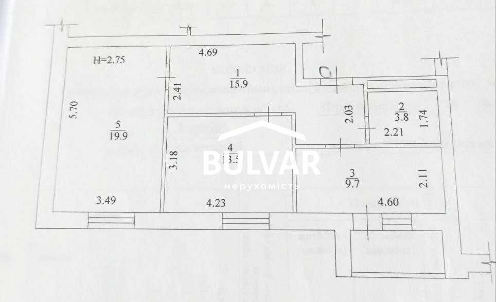 2 к.кв - 65 м², ЖК Речной квартал, на берегу реки Харьков. Центр