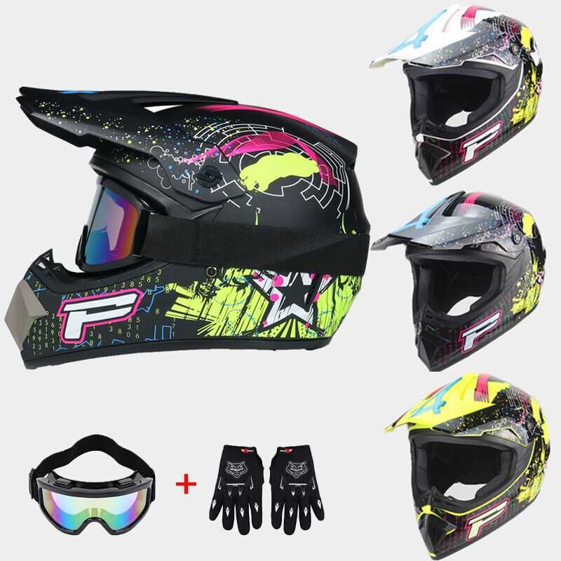 Capacete aberto novo L com oculos e luvas