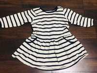 Платье Zara в полоску для девочки 3-6 месяцев