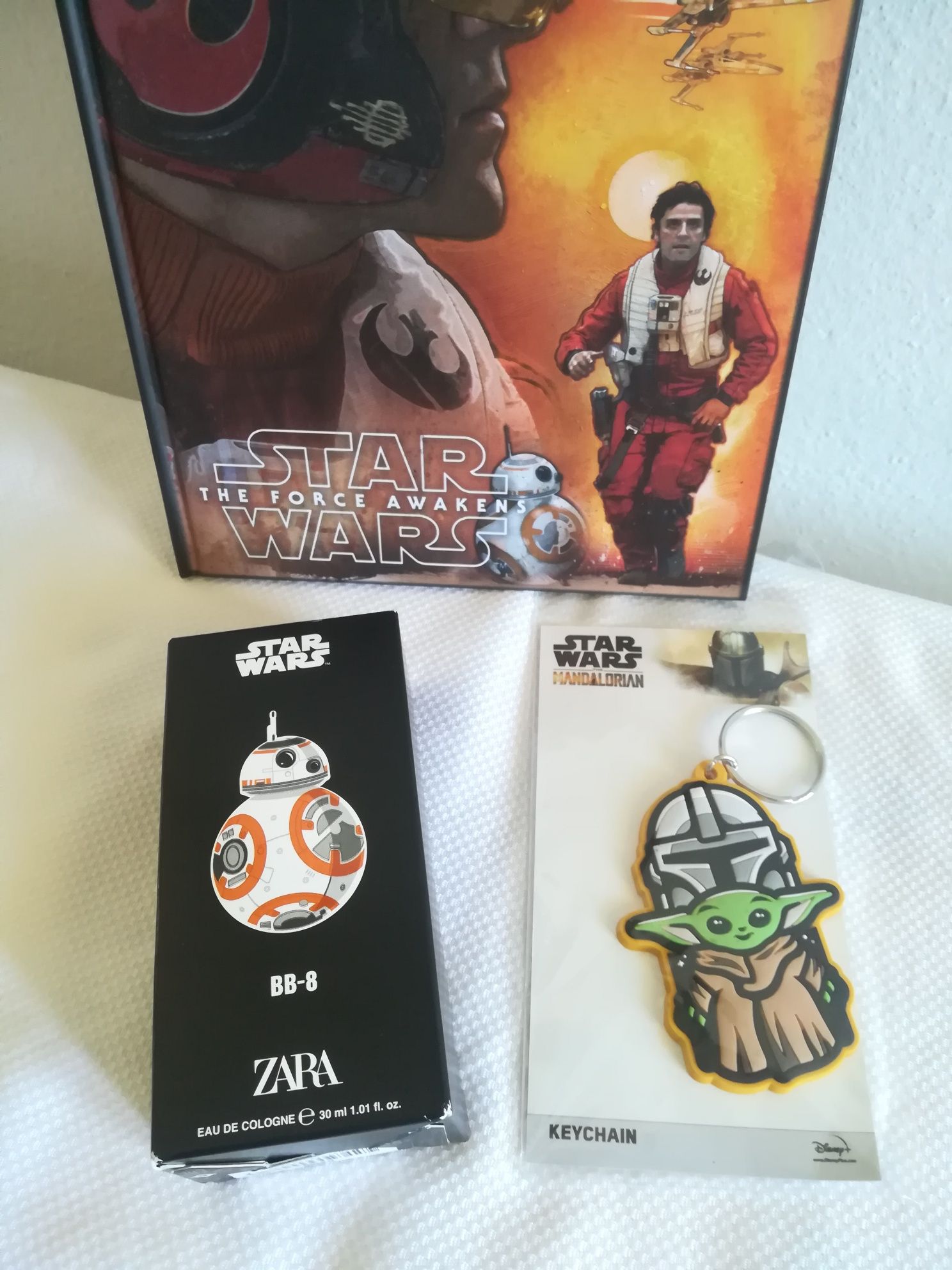 Conjunto perfume, porta chaves e caderno Star Wars