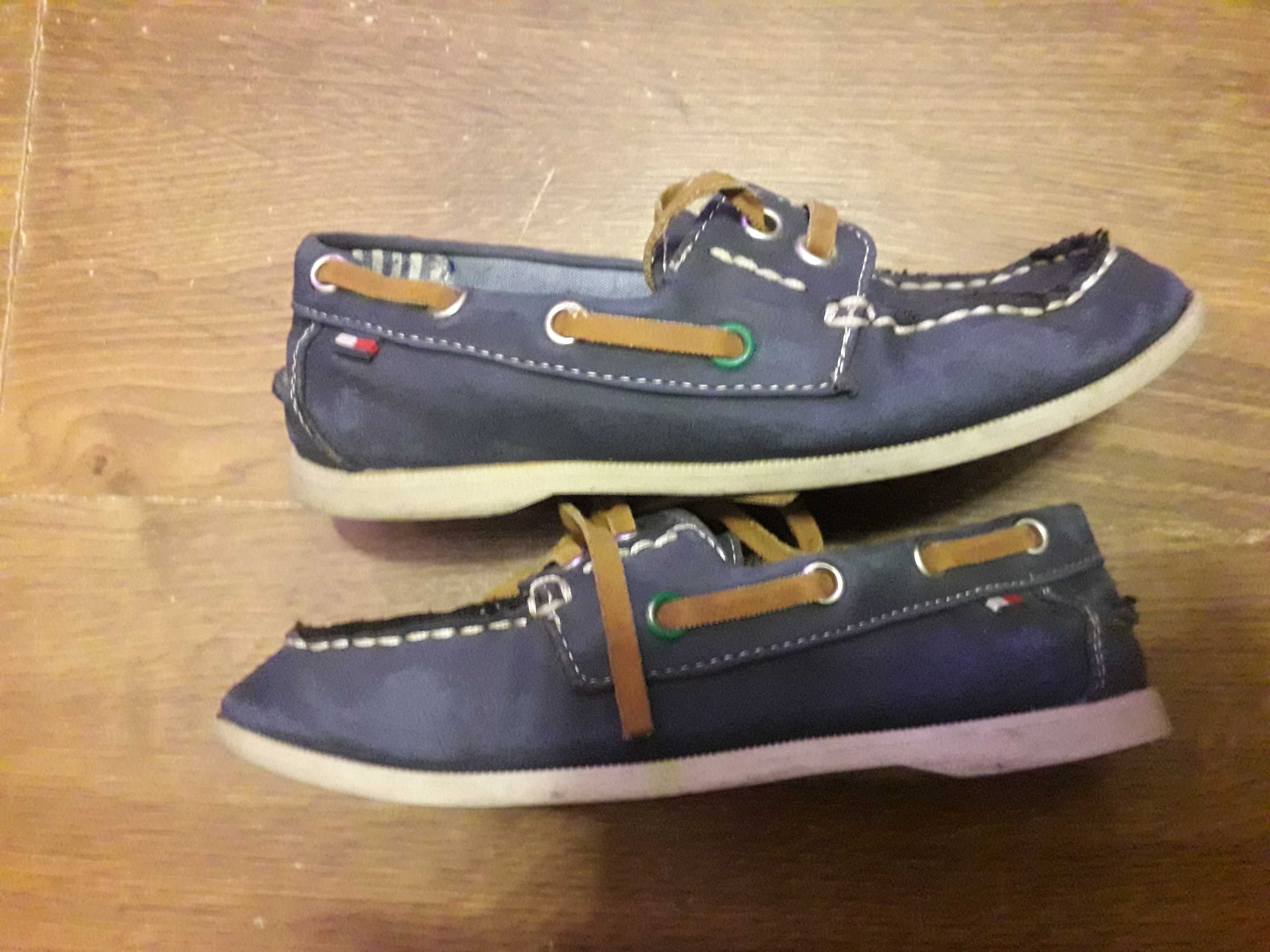 Buty mokasyny skórzane tommy hilfiger  chłopięce