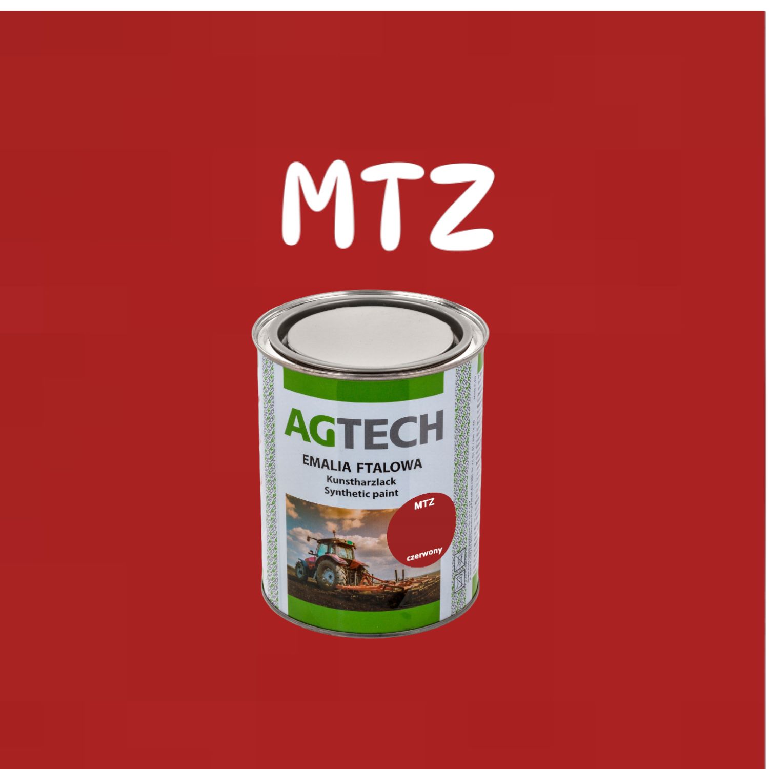 MTZ- Emalia czerwona do ciągnika MTZ 80 , 82 -Farba 0,8L