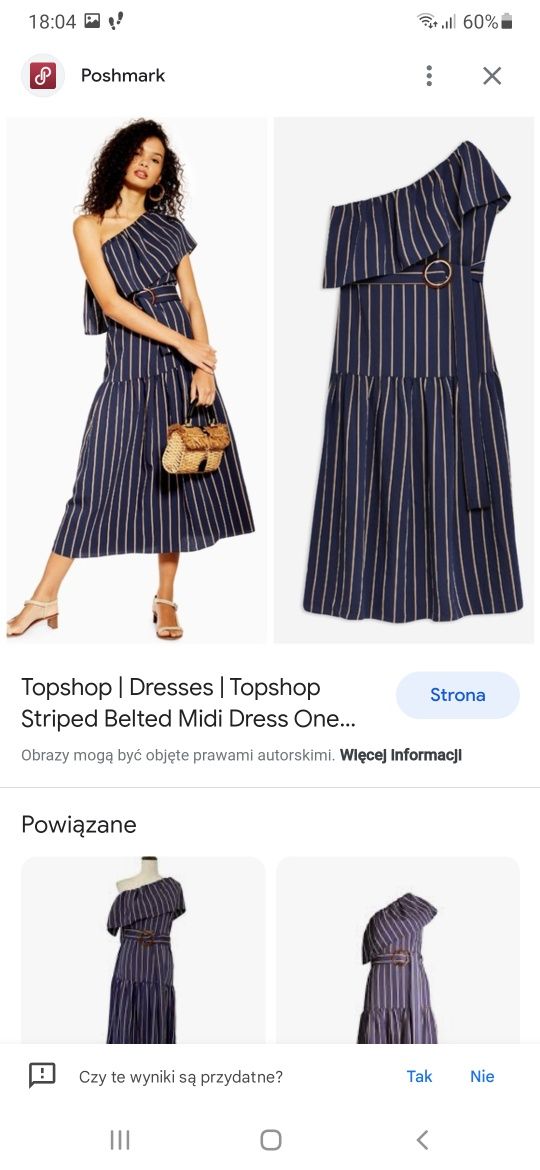 Nowa letnia sukienka damska midi a'la hiszpanka Topshop  rozmiar 36 S